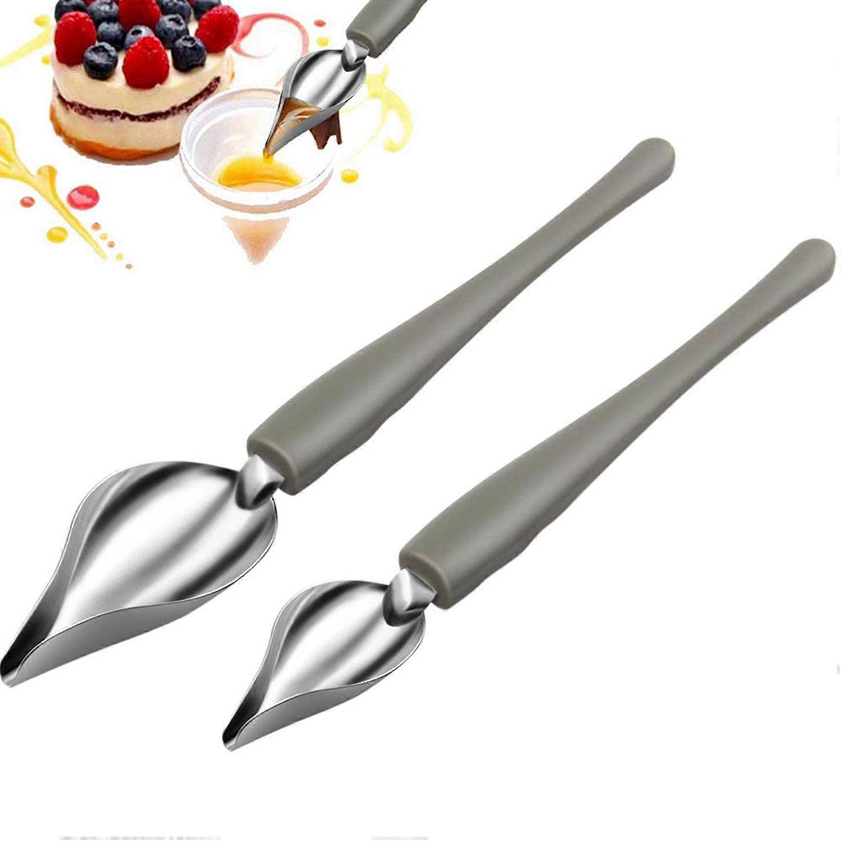 Culinary Drawing Decorating Spoon Set with  Kitchen Non Stick Loaf Pan Banana Bread Baking Bakeware Cookware Tray
