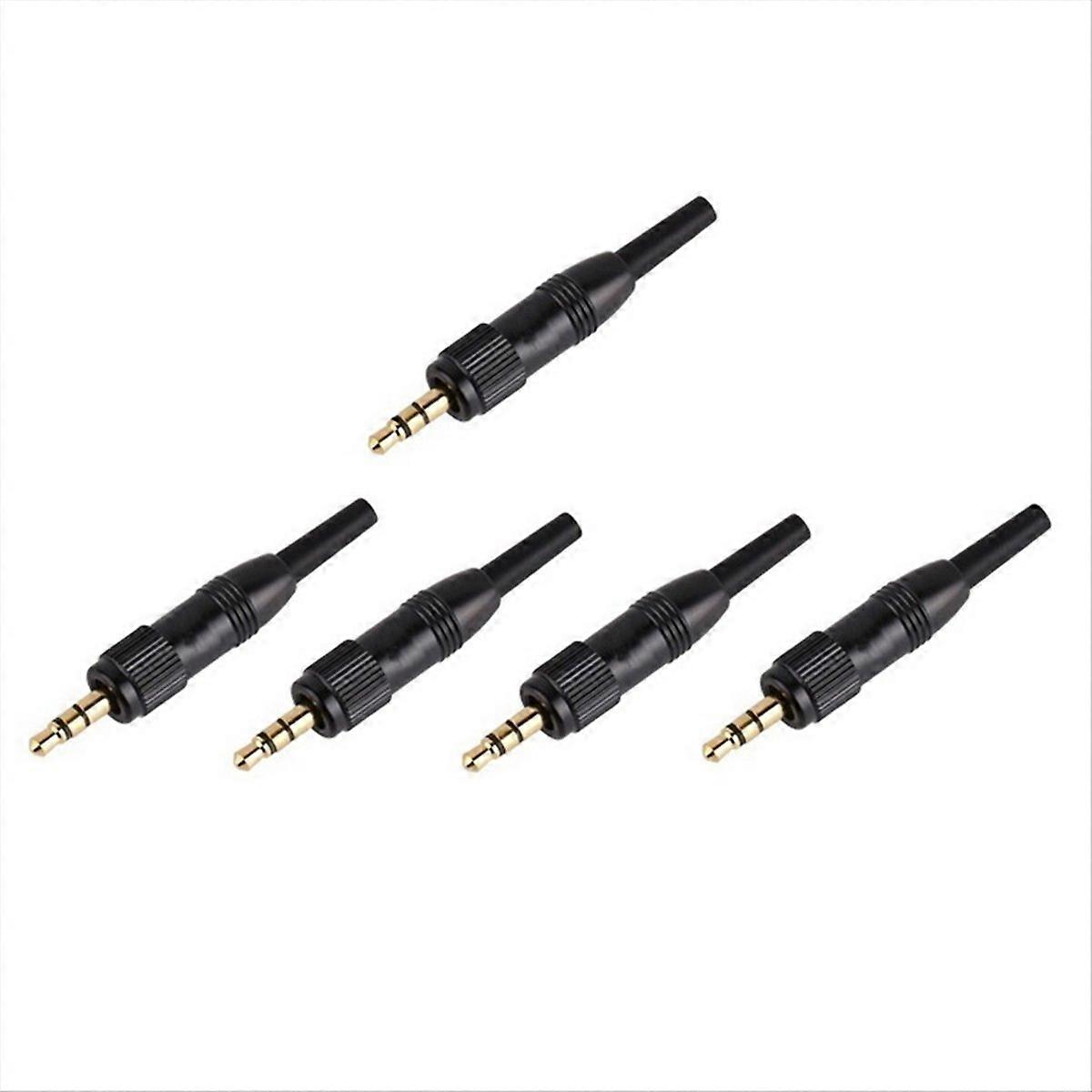 3.5mm Plug Stereo Screw Locking Audio Lock Connector for Sennheiser