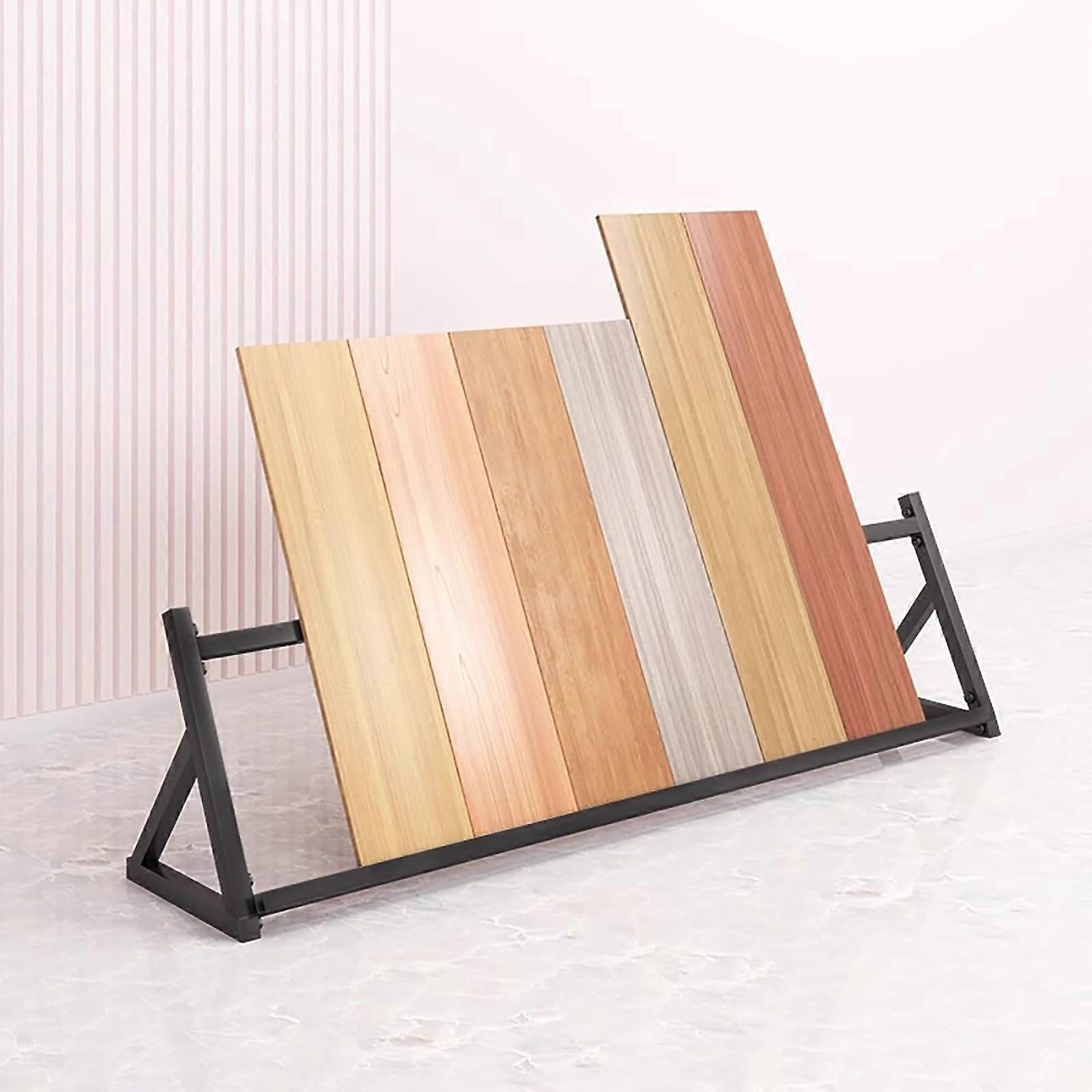 Tile Display Stand with Slotted Design for Floor Tile Samples, No Assembly, 47.2x11.8x15.7in