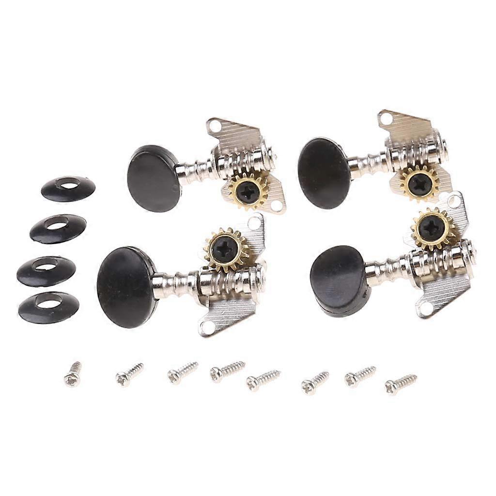 Ukulele Tuning Pegs Set for 4 String, Durable Metal Machine Heads with Precise Tuning Control