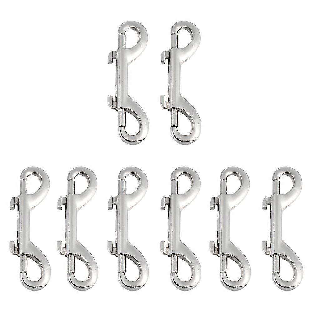 Double Ended Trigger Hook Silver Snap Hook for Connecting 8 Pieces