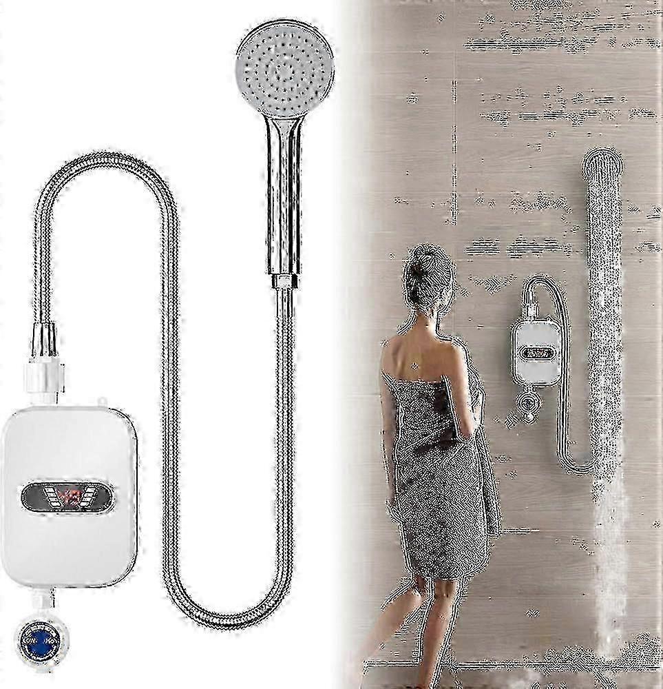 Chauffe-eau électrique instantané avec écran LCD pour douche compacte