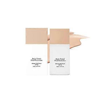 Daily Tinted Fluid Sunscreen for Face Moisturizing Broad Spectrum SPF 40 Skincare 50ml, Sheer Lightweight Broad Spectrum Protection