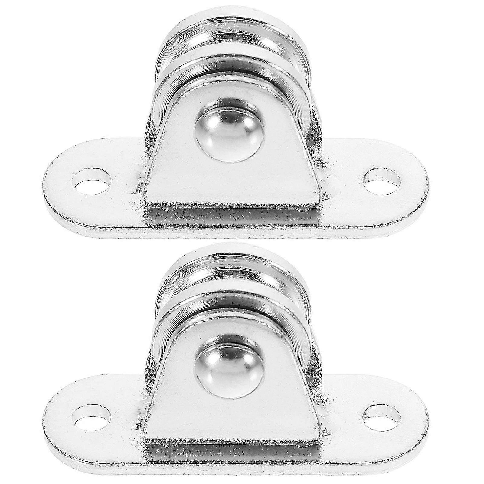 2pcs Fixed Single Pulleys for Lifting Traction and Pool Shade Mount