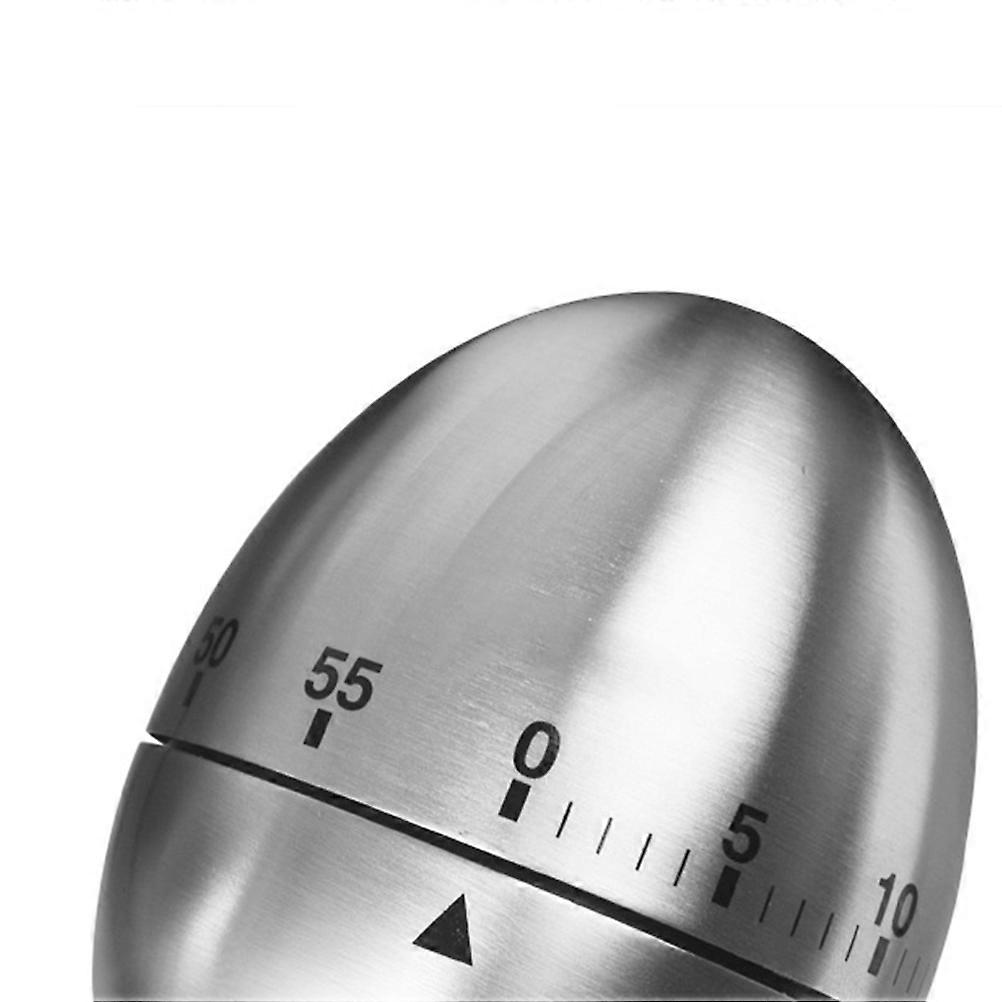Household Countdown Timer Silver Mechanical Egg Timer for Kitchen Use