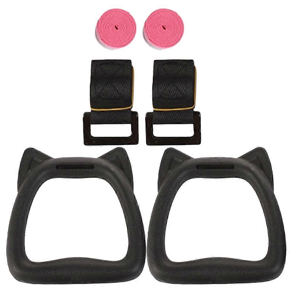 Adjustable Kids Gymnastic Rings for Training 4Sets with Straps