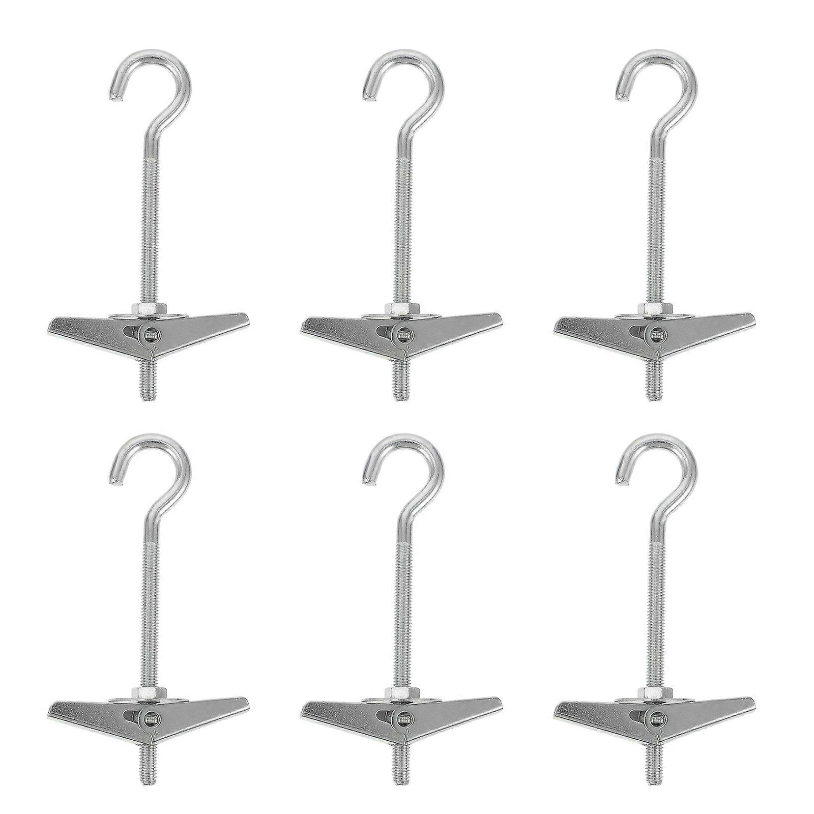 Plasterboard Toggle Wing Hook Metal Ceiling Fixing for Hanging 6Pcs