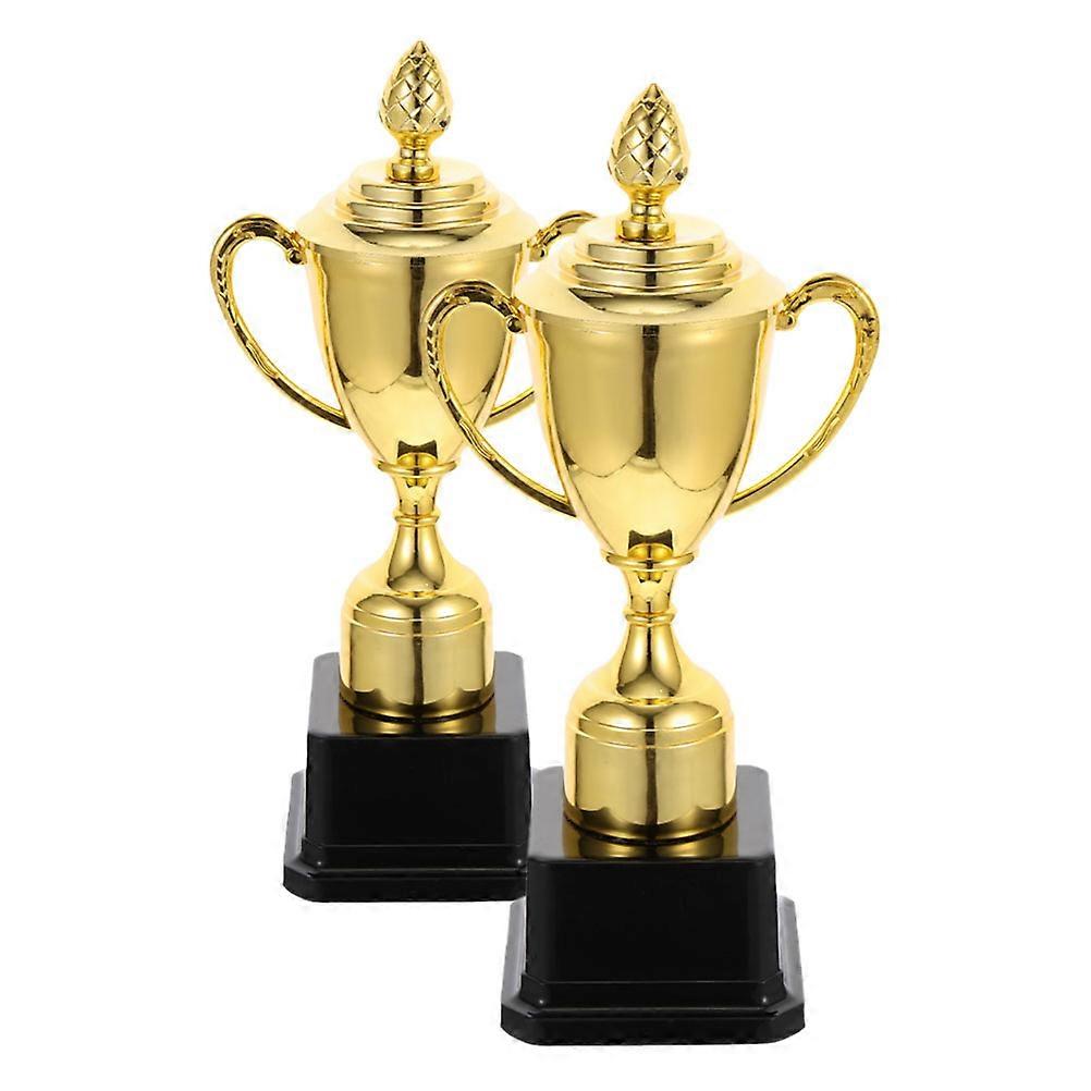 Plastic Children Trophy Creative Trophy for Student Award 2Pcs