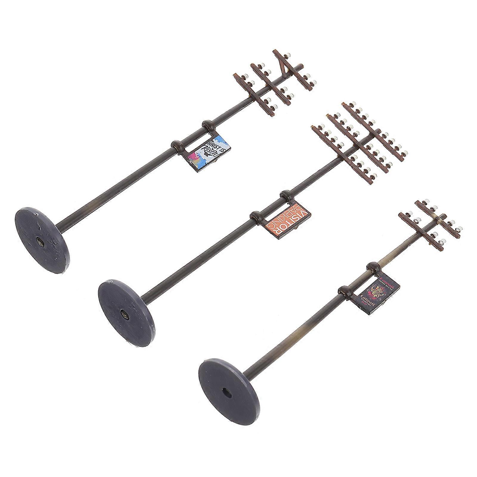 Scenario Plastic Telegraph Pole Models for Decor 1Set Supply