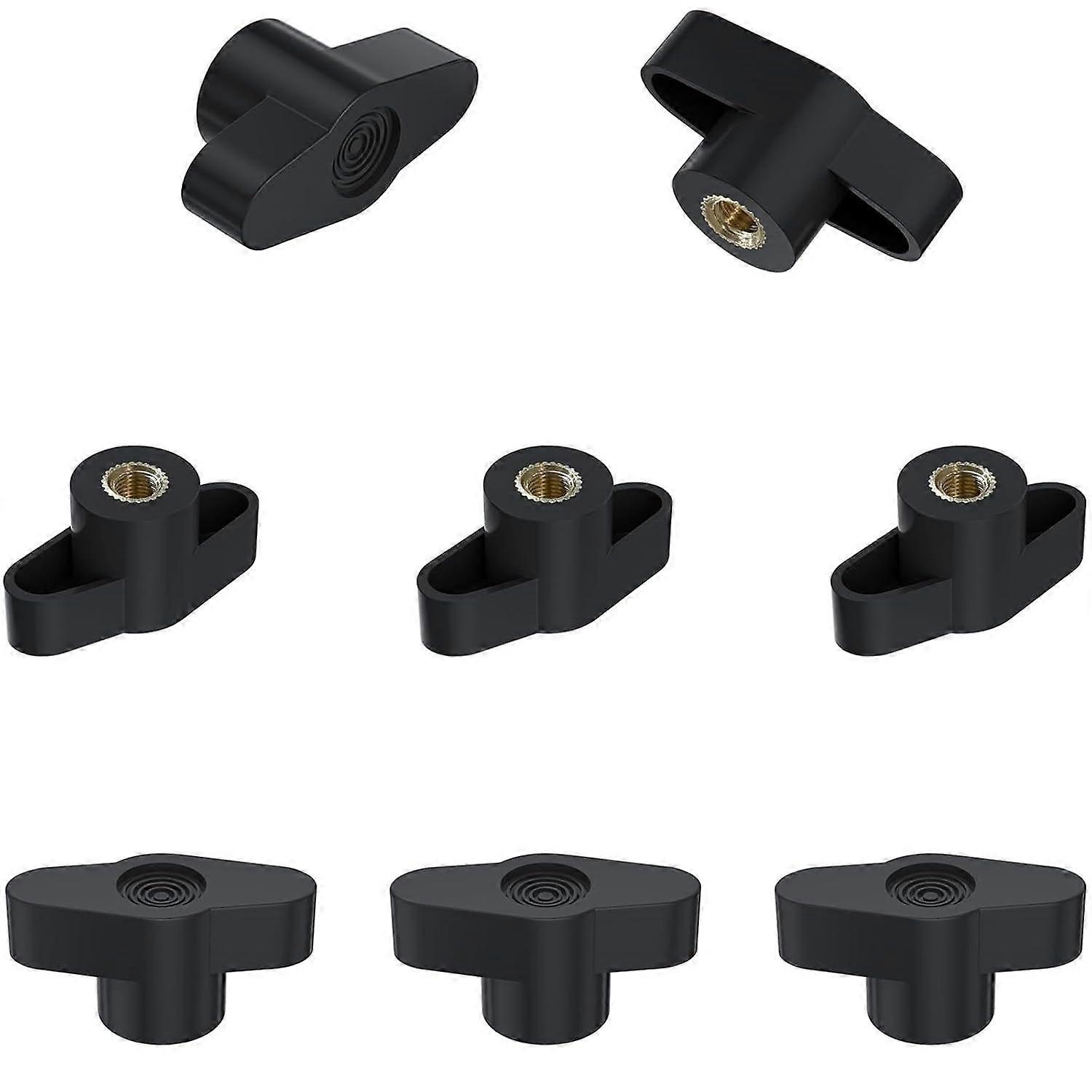 8 PCS Clamping Handle Quick Release Screws Nuts Knobs (M6)