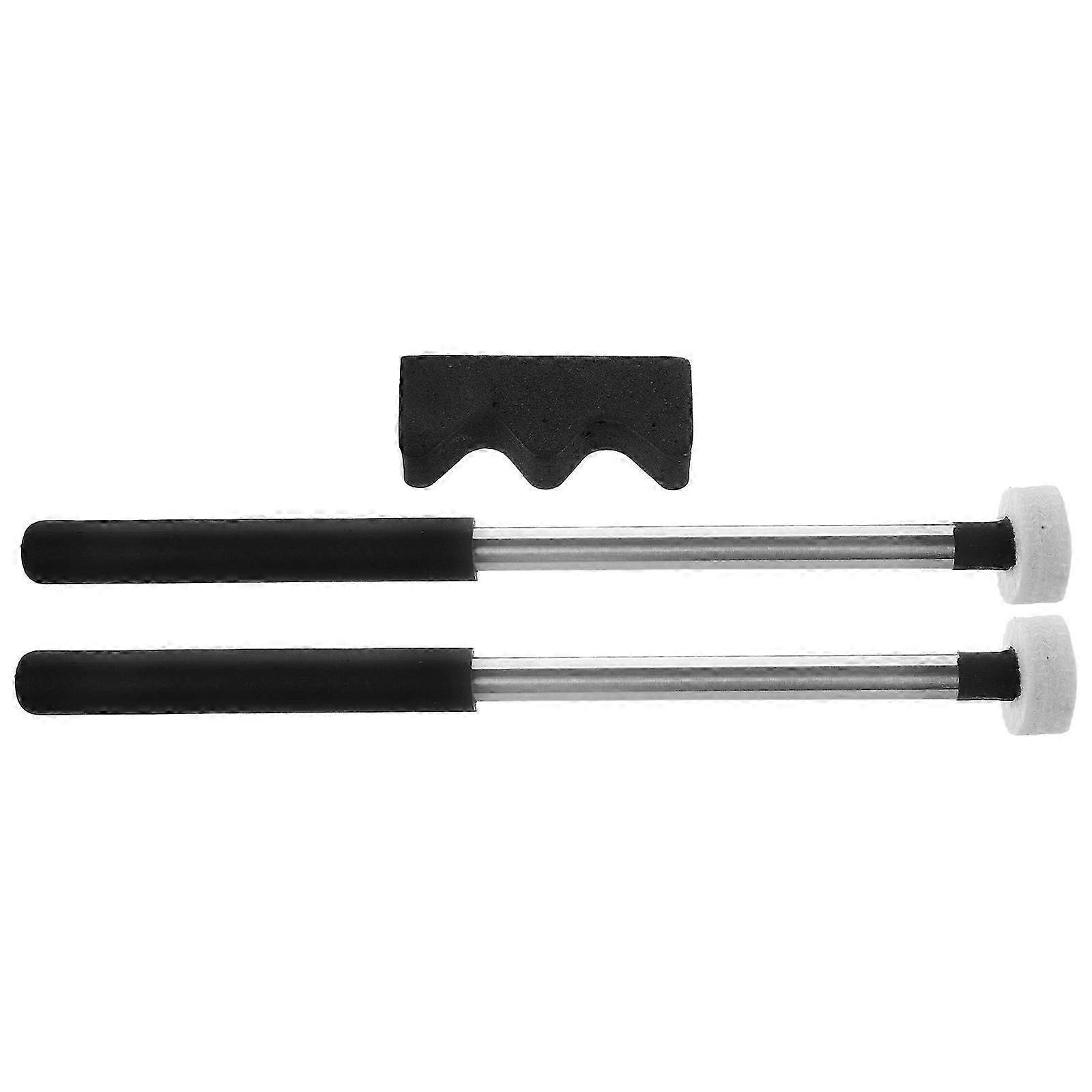 Double Sided Drum Mallets, Aluminum Alloy, For Studio Sessions & Beginners, 2Pcs