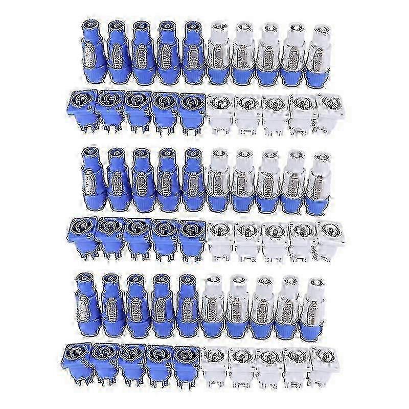30PCS/Set Powercon Type A NAC3FCA+NAC3MPA-1 Chassis Plug Panel Adapter