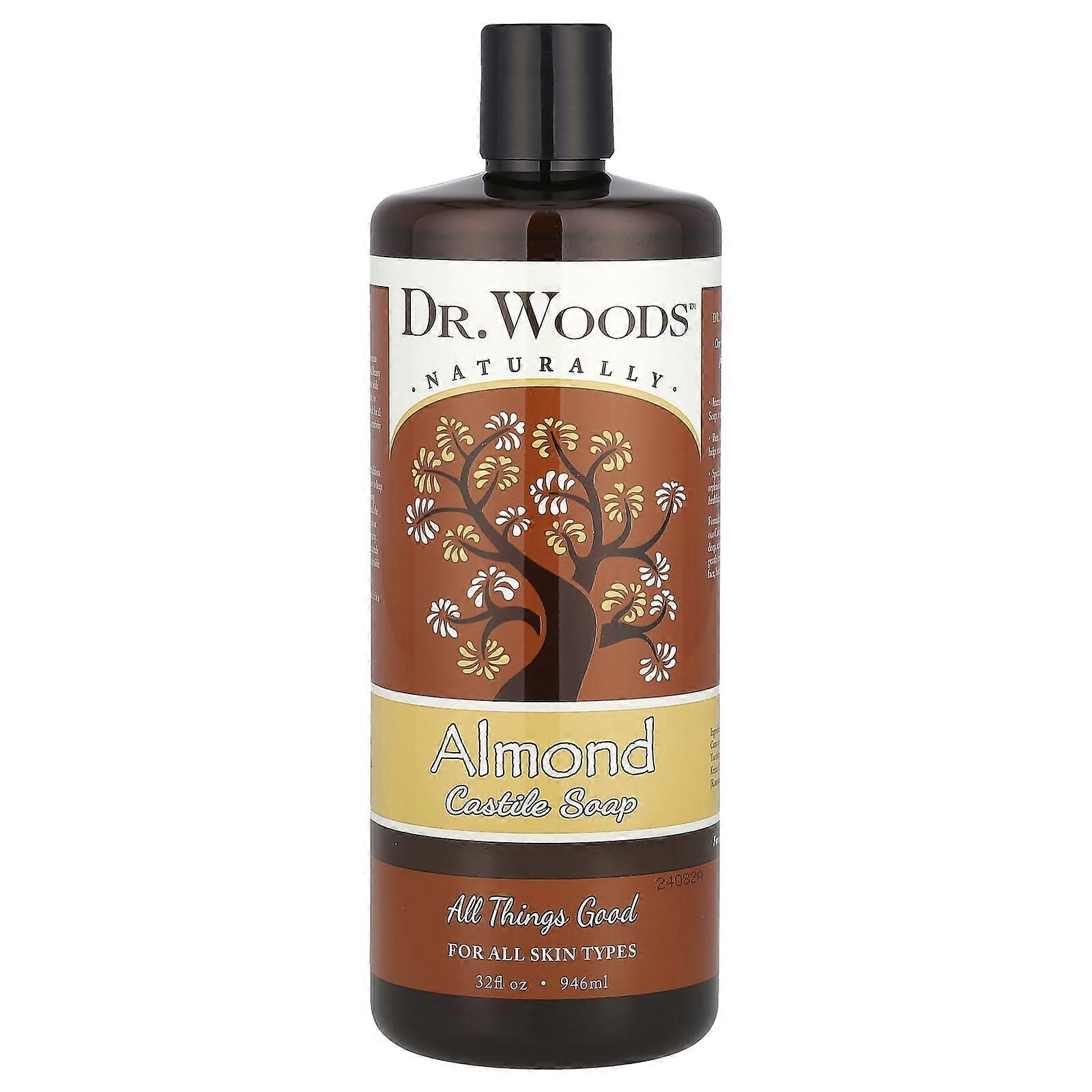 Dr. Woods, Almond Castile Soap, 32 fl oz (946 ml), 2-Pack