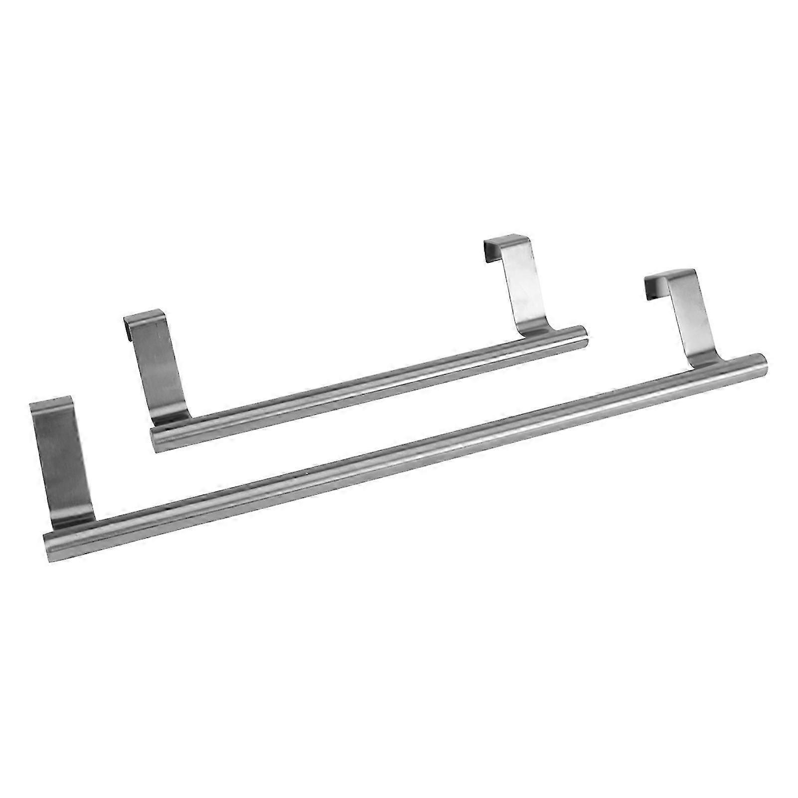 Bathroom Towel Rack Silver for Storage Use 6Pcs Set