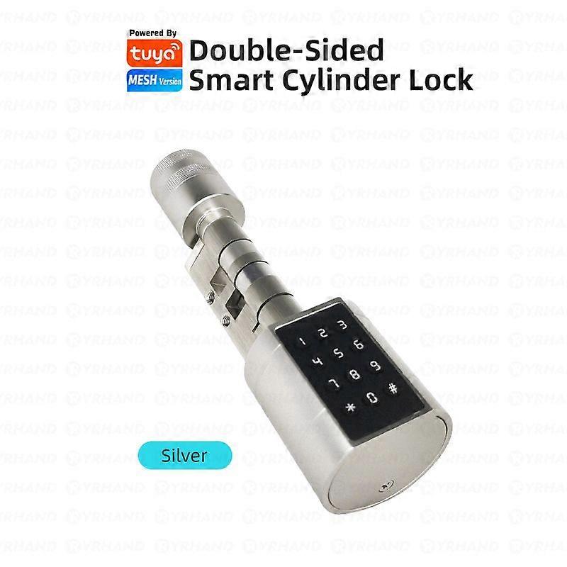 Adjustable Replacement Tuya App Bluetooth Fingerprint Cylinder Electronic Smart Door Lock Digital Keypad Code Keyless