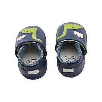 2026 Gut!! Krabbelschuhe mit Tiermuster, Babyschuhe aus Leder mit weichen Sohlen, erste Lauflernschuhe für Babys von 6-24 Monaten, Größe G/XL (für 18-24 Monate)