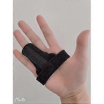 Justerbar aftrækkerfingerskinne med bonusfastgørelsestape - Aflaster fingerlåsning, popping, bøjning, stivhed - støtte til senefrigørelse