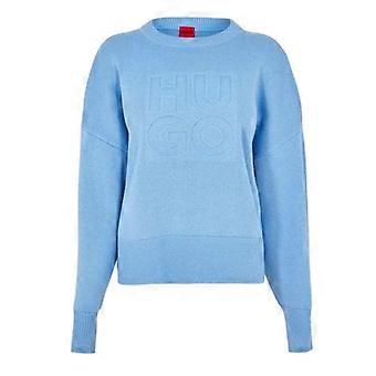 Hugo Womens/Ladies Plain Drop Shoulder Relaxed Fit Sweater Top