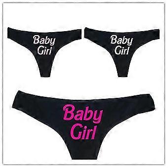 3-pack sommar Dams nya alfabet tryck sexiga trosor