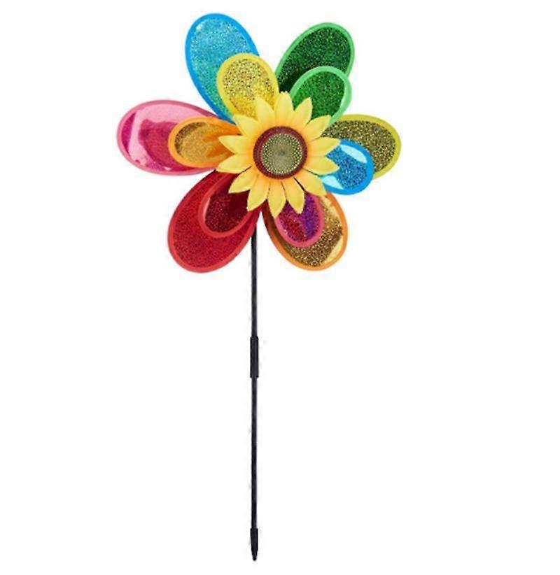 Bunte Windradblume, Gartendeko für Balkon oder Terrasse