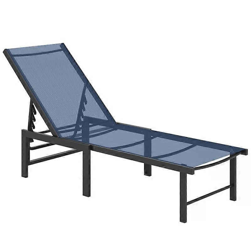 Breathable mesh recliner with five-level adjustable back