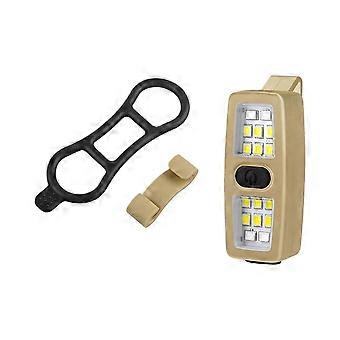 Ultra Light 19G Zero Feeling Clip Light 7 Modes LED Safety Lamp Hands Free Type C Rechargeable For Night Running Camping