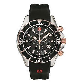 Swiss Alpine Military Men’s Watch Chronograph Analog Quartz 7040.9857SAM Siikon