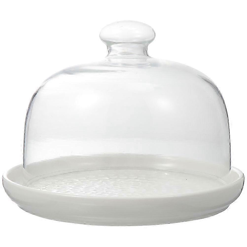 Multi-Function Transparent Dessert Tray for Kitchen Use Household Cake Plate with Handle