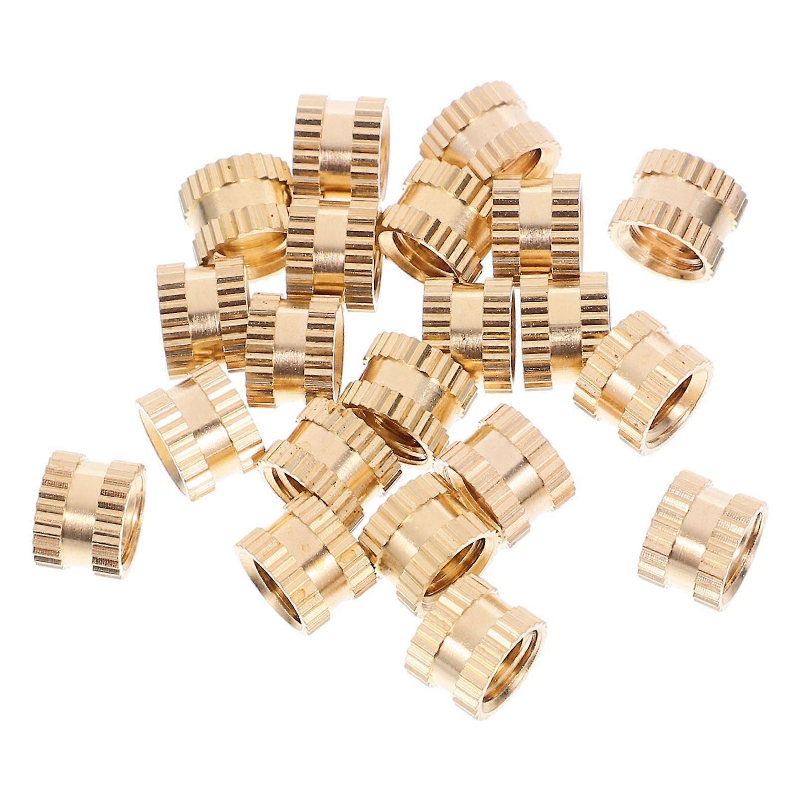 20pcs Heat Set Insert 8x6mm Brass Threaded Insert Female Thread Heat Set Insert Supply