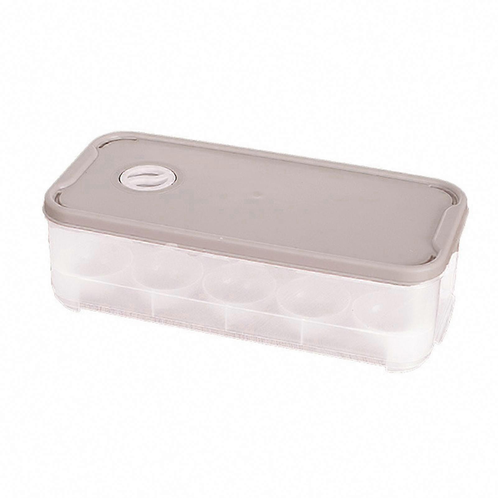 Egg Storage Rack with 10 Compartments - Compact Freezer Organizer for Kitchen Use