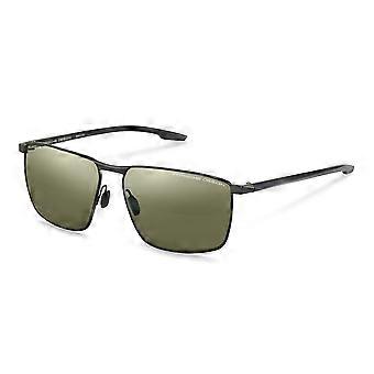 Porsche Design P8948 Polarisierte B Vollrand-Sonnenbrille für Herren, quadratisch, dunkelgrau, UV3-polarisiert, Original