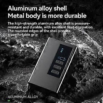  Aluminum Alloy Electric Pump 120 PSI Bike Air Rechargeable Tire Inflator Pump 420mAh Digital Display Pump