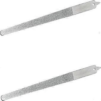 2025 Latest Model 2PC 8 Diamond Dust Nail File - Stainless Steel Nail Dresser -