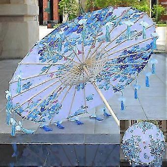 Parasol Asia Japanese Chinese Petroleum Paper Umbrella Decorative Wooden Hocain Classic Color