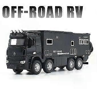 Unimog Arocs Wohnmobil-Modell aus Metalllegierung im Maßstab 1:28, Geländewagen mit Sound und Licht, Sammlerstück für Kinder, Geschenkidee