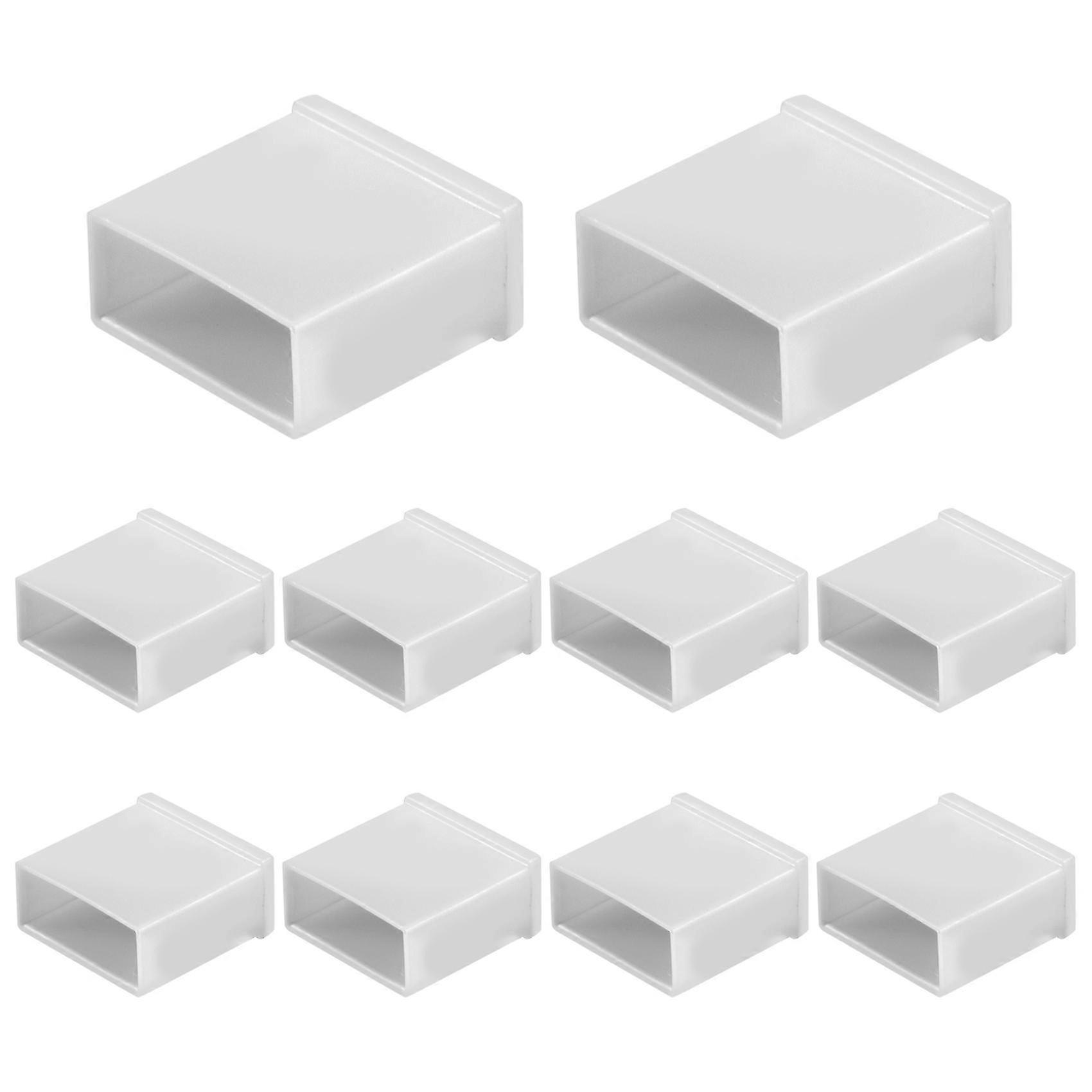 10pcs clear plastic USB type A plug dustproof plug stopper protection cap