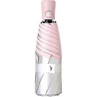 Mini Sun Umbrella Silver Coating Layer Fabric Blocking UV Protection Compact Folding Umbrella Lightweight Small Portable
