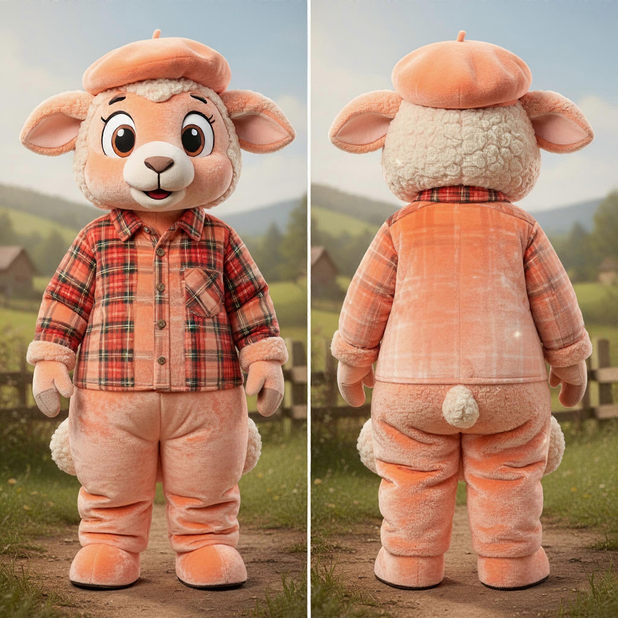 MASTICOT Peach Gentle Ram Mascot