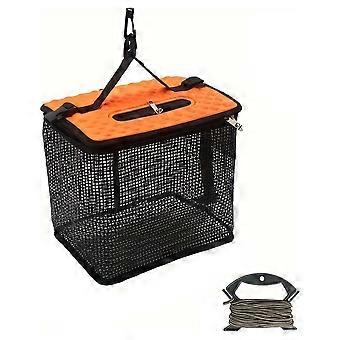 Collapsibles Fish Basket / Portable Mesh Fish Keeper / Quick-Drying Fish Net Bag,Portable Fish Basket S