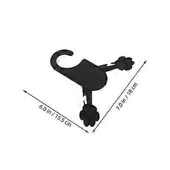 R8 Black Plastic Pet Clothes Hanger for Hanging 30Pcs Pet Clothing Accessories