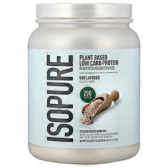 Isopure, Proteína em Pó de Baixo Teor de Carboidratos à Base de Plantas, Sem Sabor, 521 g (1,15 lb)