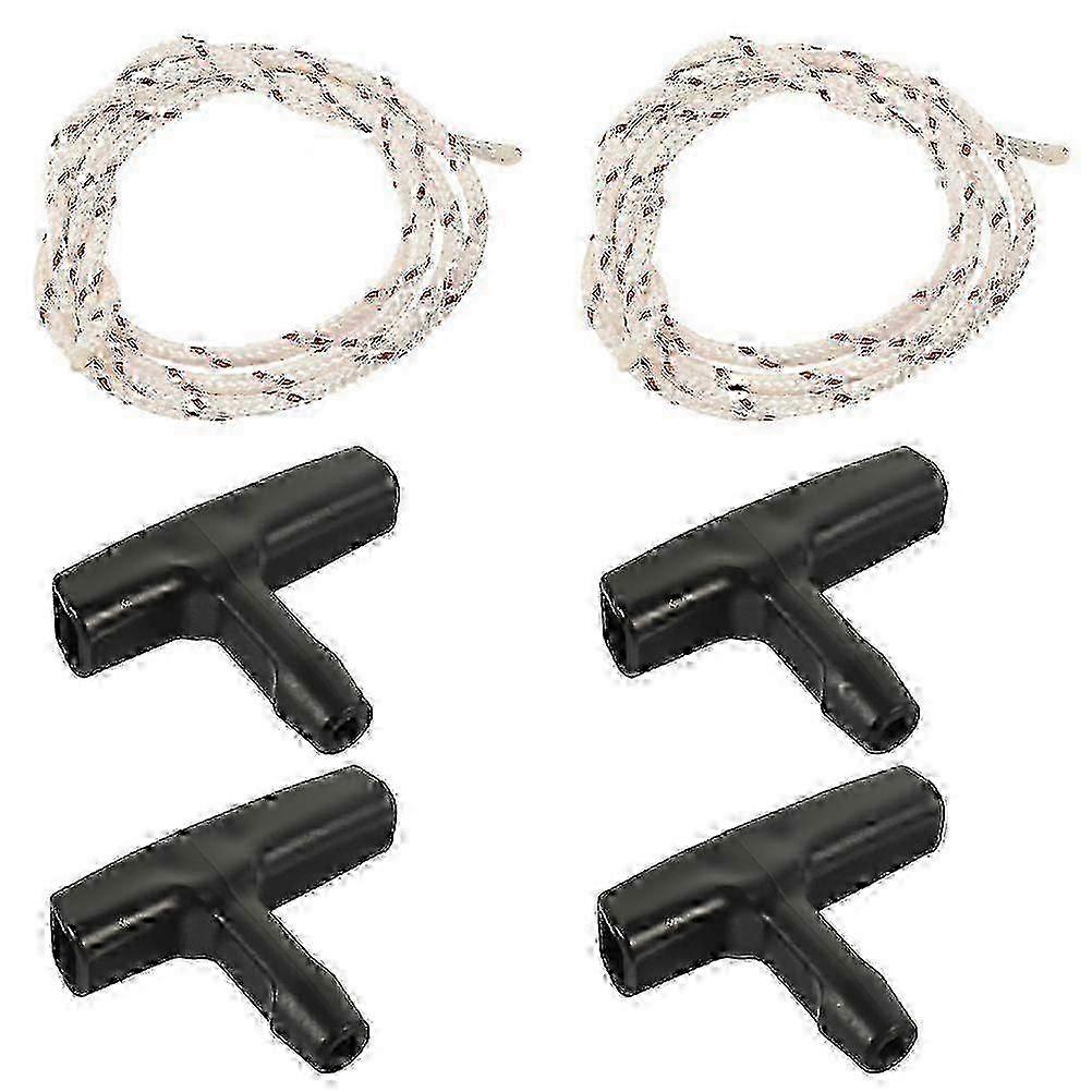 2 Sets Garage Emergency Pull Ropes Release Pull Ropes Pull Cords and Handles Kit-KLT
