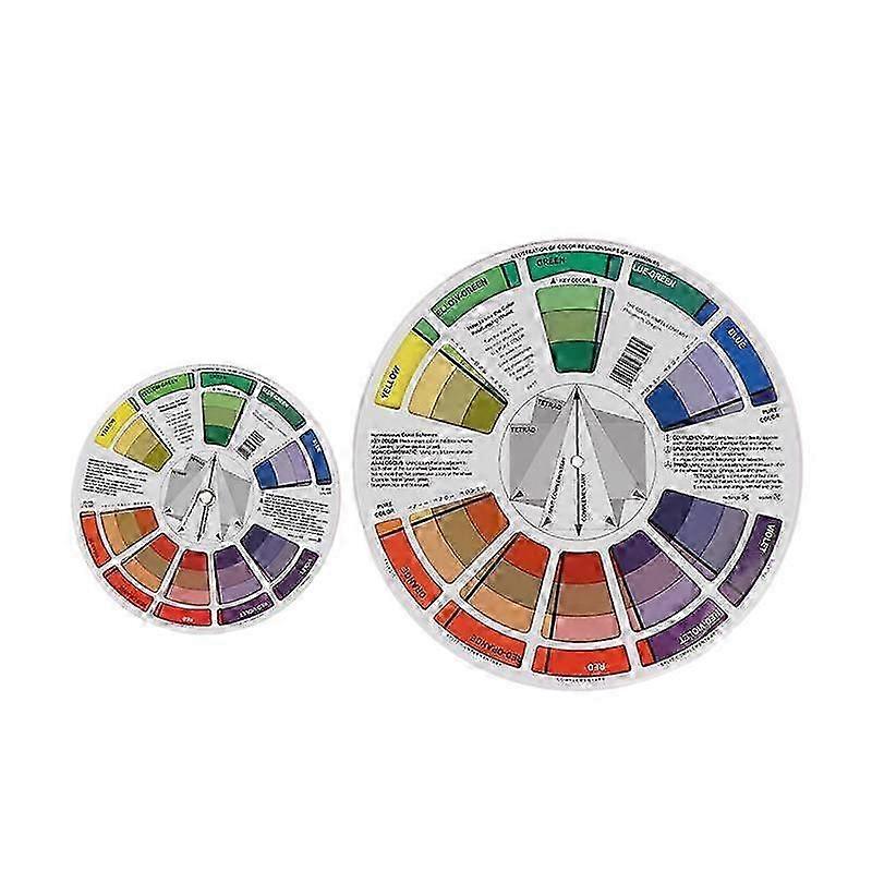 Rotating Glossy Paper Color Wheel