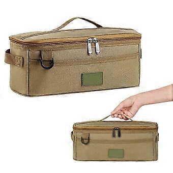 Camping Cutlery Storage Bag Waterproof Wear-Resistant Oxford Cloth for Knives Forks Spoons