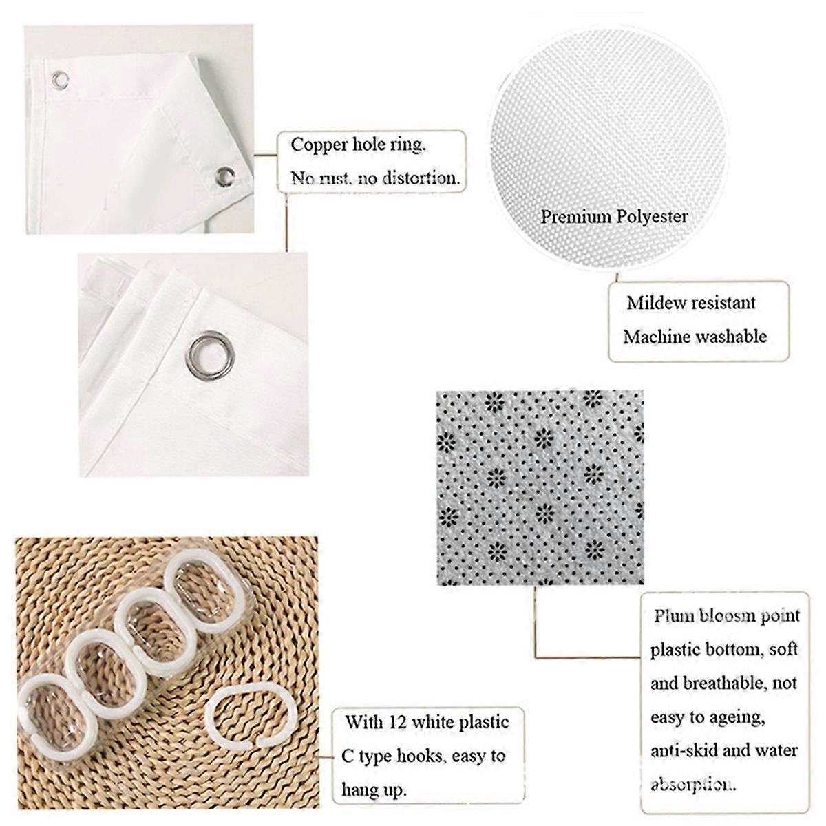 Waterproof Quick-Dry Memory Foam Bathroom Mat Set