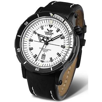 Vostok anchar submarine Automatyczny analogowy zegarek męski z bransoletką z cowhide NH35A-5104245