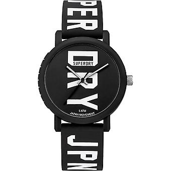 Superdry Campus Japanese Quartz Analog Man Watch with SYG196BBW Rubber Bracelet