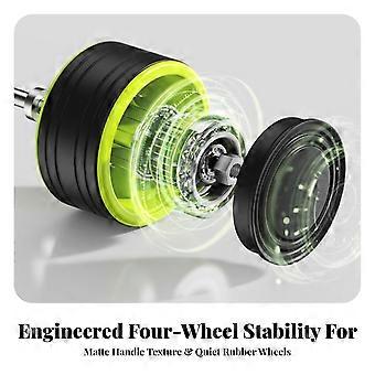 Four-Wheel Abdominal Wheel Compact Fitness Equipment Ground-Hugging for Home Gym