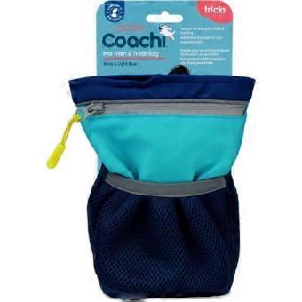 Halti Coachi Pro Train & Treat Bag With Magnetic Closure, Jumbo, Blue/Navy