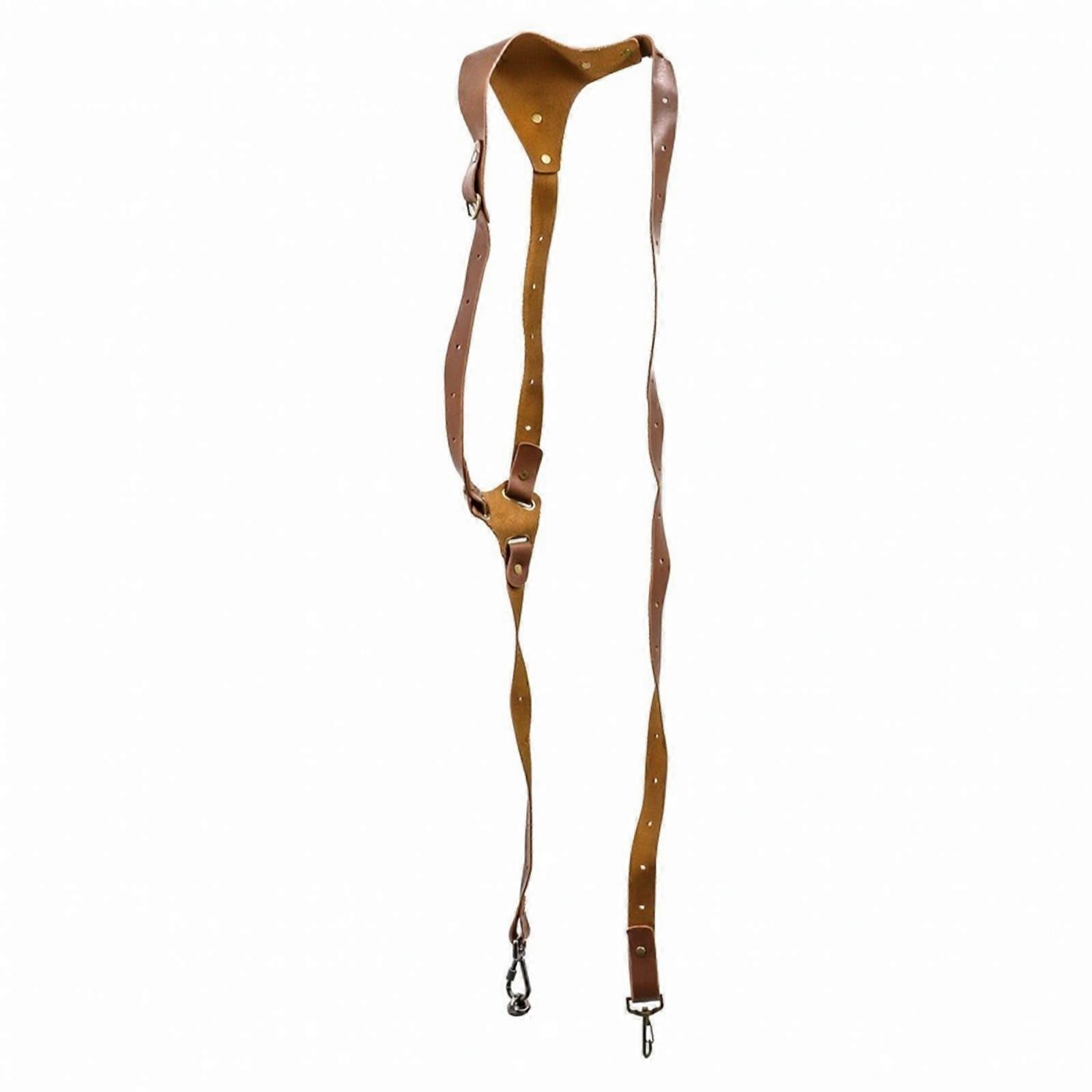 Adjustable Leather Camera Strap | Secure Metal Clips, Camera Shoulder Strap, for